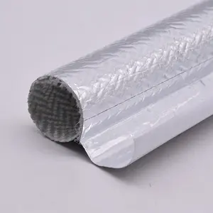 Perisai panas lengan termal berlapis aluminium serat kaca menutup sendiri pembungkus Sleeving