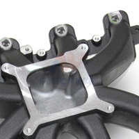 Collecteur d'admission de carburateur à simple plan en aluminium noir satiné usiné CNC MATCHWAY pour Chevy LS3 L92