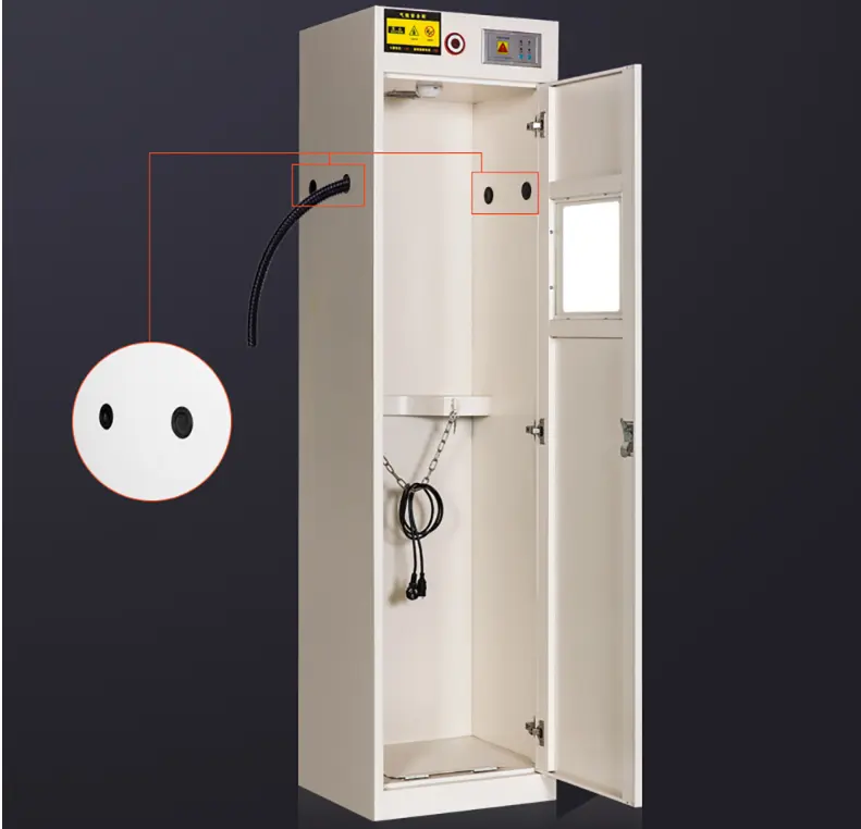 Шкаф химической безопасности лабораторный стальной шкаф для хранения газовых баллонов с сигнализацией