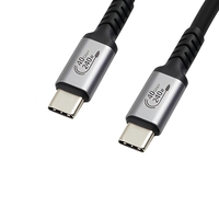 Câble USB-C en silicone ultra fin OD 4,5 mm 240W USB4 Gen3*2 40 Gbps USB C vers USB C avec affichage Premium 8K