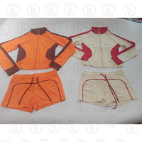 Ensemble 2 pièces pour femmes : Veste zippée et robe de survêtement Y2K, tenue streetwear sportive, idéal pour les grandes tailles