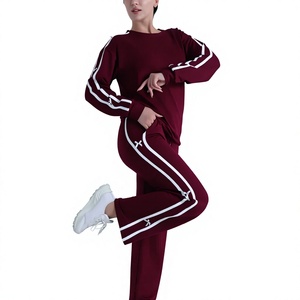 Best Women's Maternity Casual Hooded Winter Solid Quick Dry Breathable Fleece Track Suits <b>Sports</b> Training Elastic Waist Closure - Product Image 1