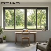 Ventana Corredera Horizontal Panorámica Moderna de Aluminio de Seis Vías Serie 126 Personalizada para Villa, con Drenaje Oculto y Resistente al Viento para Exteriores