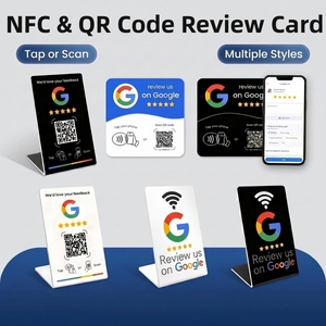 Tarjeta NFC de Google de 13.56 MHz, Tarjeta NFC Comercial <span class=keywords><strong>para</strong></span> Redes Sociales, Tarjeta Programable de Radiofrecuencia con Código QR <span class=keywords><strong>para</strong></span> Redes Sociales - Product Image 1