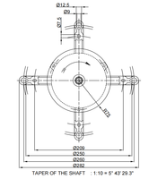 Moteur d'oven synchrone à condensateur monophasé 230V, moteur résistant aux hautes températures pour four rotatif à convection d'air chaud