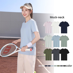 เสื้อยืดคอกลมซิป 1/4  แบบสลิมฟิต แห้งเร็ว สำหรับออกกำลังกาย ฟิตเนส เทรนนิ่ง วิ่ง และเล่นกีฬาสำหรับผู้ชาย - Product Image 1