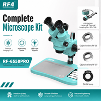 Microscope trinoculaire RF4 6558PRO avec caméra thermique 4K, grossissement 6,5X-58X, garantie 1 an, outil de réparation de téléphone portable