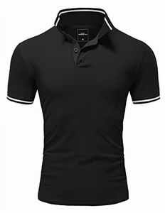 Camiseta de Golf para Hombre, 180 Gramos, Personalizada con Bordado e Impresión, 100% Poliéster, Tejido Liso Teñido, Transpirable, con Logotipo Personalizado - Product Image 1