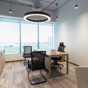 Lámpara Colgante LED Circular de Aluminio de 0.6m, Estilo Nórdico, Ideal para Gimnasio, Restaurante, Oficina - Product Image 1