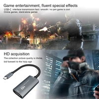 Boîtier d'enregistrement Audio/vidéo, HDMI, compatible avec usb type-c, diffusion en direct via DSLR, caméscope, caméra d'action, PS4,Switch