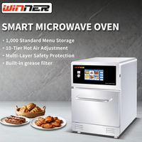 Horno Eléctrico Comercial de Alta Velocidad con 10 Niveles de Potencia de Microondas para Restaurantes