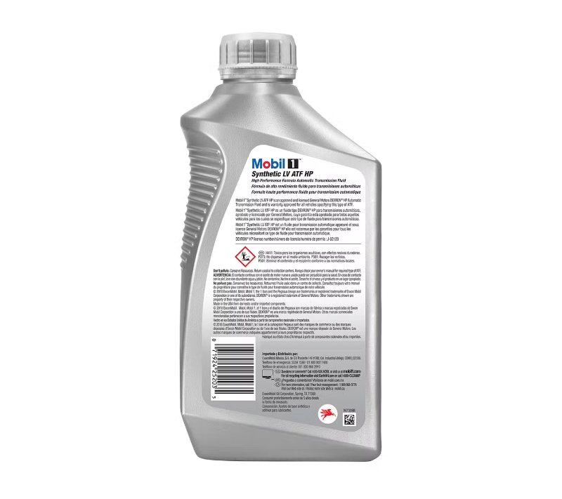 Mobil 1 Synthetic LV ATF HP Automatic Transmission Fluid 1 Quart 0.946 Liter US 1.87 lb 6 Bottles Auto Parts Image 2