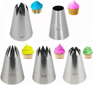 Embouts de douilles à pâtisserie en acier inoxydable 304 sans soudure, multi-formes, pour la décoration de gâteaux - Product Image 1