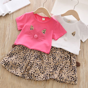 New Premium Cat T-<b>shirt</b> and <b>Funny</b> Trousers Leopard Boutique Girl Children s Clothing Shopping Online Websites - Product Image 3