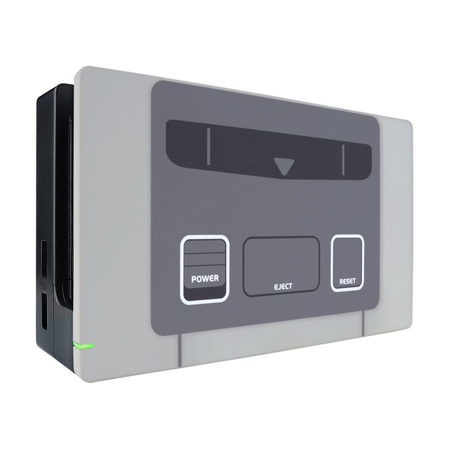 SFC SNES Classic EU Style Custom Faceplate Soft Touch Grip DIY Replacement Housing Shell for Nintendo Switch Charging Dock