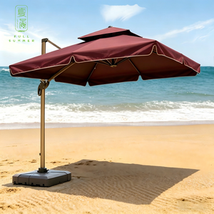 <span class=keywords><strong>Sombrilla</strong></span> de Playa, Jardín o Patio, con <span class=keywords><strong>Tela</strong></span> Impermeable 300D, Estructura de Madera Maciza, Flecos y Borlas Estilo Boho - Product Image 2