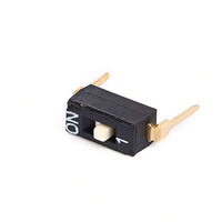 Interruptor DIP SMD de paso de 2.54 mm (Modelo DSIC01LHGET) también llamado interruptor de código / interruptor DIP de dedo