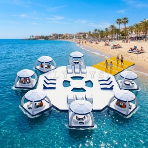 Isla Flotante Inflable Modular Lilytoys con Toldo, Plataforma <span class=keywords><strong>de</strong></span> <span class=keywords><strong>Muelle</strong></span> para Yates con Certificación CE - Product Image 2