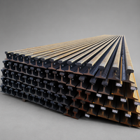 Rail en acier laminé à chaud R260 standard UIC, fabrication OEM, pour voies ferrées lourdes, construction de chemins de fer miniers et portuaires