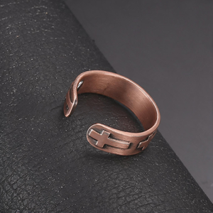 High Quality Classic <b>Finger</b> <b>Ring</b> Vintage Magnetic Copper <b>Ring</b> Healthy Women Custom Men Adjustable Copper <b>Rings</b> - Product Image 2
