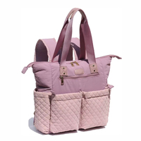 Bolsa de Pañales Multifuncional de Nailon Impermeable Personalizada, Bolsa de Pañales de Lujo de Gran Capacidad, Mochila de Viaje para Mujer