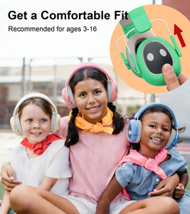 Protège-oreilles pliables en ABS avec bandeau réglable certifiés CE, réduction du bruit, pour la sécurité des enfants - Product Image 5