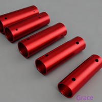 Tube télescopique en alliage d'aluminium série 6000 7000 avec verrouillage par bouton à ressort, fabricants de tubes en aluminium