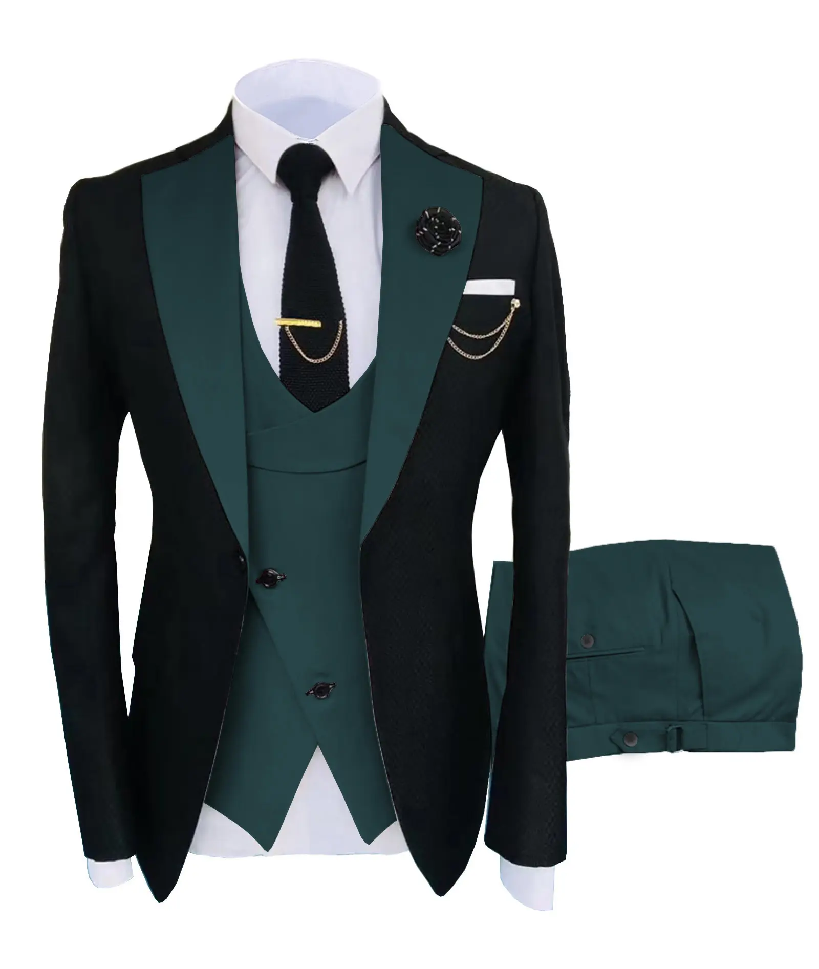 Cheap Promotion 2022 Summer New High Quality Wool Men's Business Casual Suits Wedding Groom Groomsmen Suits