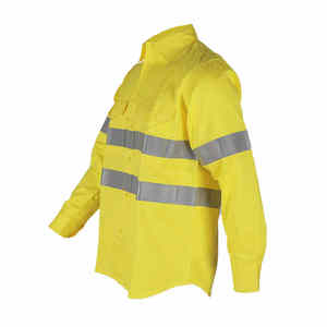 2025, venta al por mayor, camisa ignífuga de seguridad de alta visibilidad, ropa reflectante para trabajadores, Protección Laboral - Product Image 4