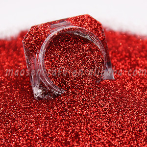 1/128" Size Bulk Wholesale Eco-friendly Hexagon <strong>Red</strong> Fine <strong>Glitter</strong> for Crafts - Product Image 2