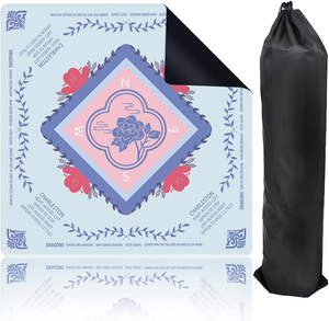 Tapis de Mahjong en néoprène de haute qualité à réduction de bruit, personnalisé, avec des tuiles de Mahjong, tapis de table, tapis de jeu, jokers, verres, imperméable - Product Image 1