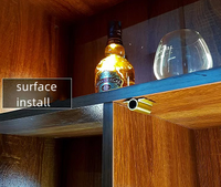 12-24v ir sakelar sensor gerak tangan pintu gelombang led lampu kabinet sakelar pintu kedekatan elektronik tanpa sentuhan sensor pintu lemari