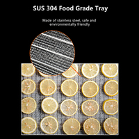 Industriële mango-dehydrator met 20 trays, commerciële oplossing voor het drogen van fruit en vlees |   NSF-gecertificeerd roestvrij staal