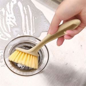Hot Sales Long-Handle Dish Cleaning <b>Scrub</b> <b>Brush</b> PP Material Kitchen Sink & Pots Pans Cleaner Hand Design Dishwasher Applicable - Product Image 3