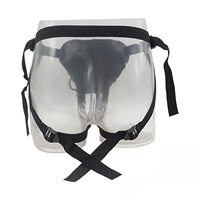 Arnés de Cuero PU Ajustable SacKnove para Hombre Gay, Cinturón de Coqueteo BDSM, Juguete Sexual con Dildo, Correa Hueca para Hombres