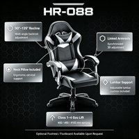 Fauteuil de Gaming Esports en Cuir en Gros OEM, Siège Ergonomique de Course avec Support Lombaire Réglable, Base en Acier Inclinable Professionnel