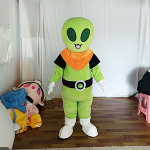 <span class=keywords><strong>Costume</strong></span> de mascotte XL vert <span class=keywords><strong>extraterrestre</strong></span> de haute qualité pour adultes, design personnalisé, certifié CE pour événements et activités de marque - Product Image 1