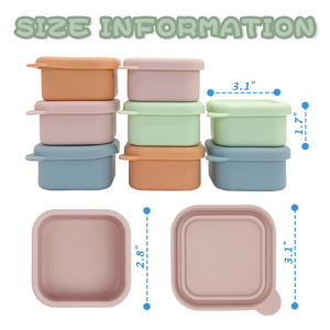 Boîte de conservation alimentaire en silicone avec couvercle, réutilisable, anti-fuite, pour salades, portable et empilable - Product Image 2
