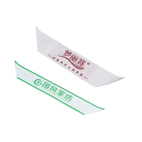 Nom de luxe recyclable personnalisé en usine Logo 3D Angle oblique ruban coupe droite étiquette d'impression étiquette tissée pour matelas