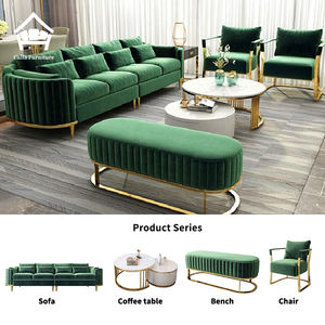 Bộ ghế sofa văng hiện đại phong cách Bắc Âu bằng vải nhung, nội thất phòng khách, phù hợp với căn hộ nhỏ, kết hợp ghế 1, 2, 3 chỗ ngồi, ghế sofa sang trọng - Product Image 4