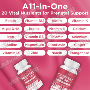 Vitahealthy fabrika kaynağı sağlıklı gebelik Prenatal vitamin kapsülleri için özel etiket diyet takviyesi desteği - Product Image 4