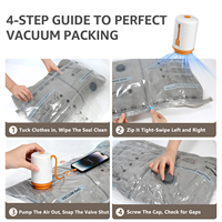 Pompe de douche électrique portable USB rechargeable étanche en ABS pour camping avec sac sous vide