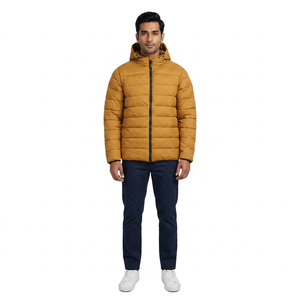 Vestes matelassées en toile de haute qualité pour hommes, style personnalisé, avec col montant et fermeture éclair avant, respirantes, séchage rapide, nouvelle arrivée - Product Image 1