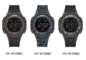 Montre de sport numérique Spiderman avec affichage lumineux LED, alarme, étanche, pour homme, de la marque originale Disney <span class=keywords><strong>Marvel</strong></span> Avenger Comic - Product Image 5