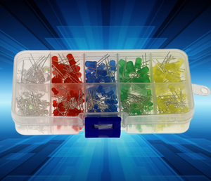 Aismartlink 300 3 & 5mm Đèn hạt Trắng Đỏ Xanh Xanh lá cây vàng thẳng cắm đầu tròn siêu sáng <span class=keywords><strong>LED</strong></span> <span class=keywords><strong>Light</strong></span> Emitting Diode Set - Product Image 2