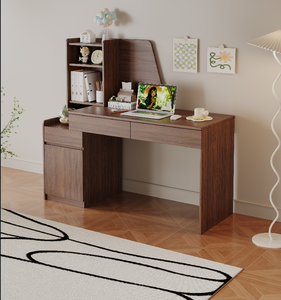 <span class=keywords><strong>Bureau</strong></span> d'étude en bois grande capacité avec étagère perforée et tiroirs, <span class=keywords><strong>bureau</strong></span> <span class=keywords><strong>informatique</strong></span> <span class=keywords><strong>multi</strong></span>-rangements et peu encombrant pour étudiants - Product Image 3