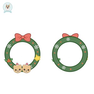 Couronne de Noël en peluche personnalisée en gros, décoration de vacances, jouet, ours en peluche, fabricant d'ornements, B2B OEM - Product Image 4