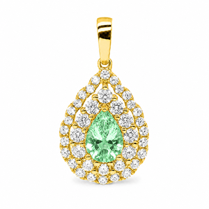 Joyería UM, Plata 925, Chapado en Oro de 18K, Zirconia Cultivada, Amuletos de Compromiso, Amuleto para Uso Diario, Boda, Fiesta, Aniversario - Product Image 3