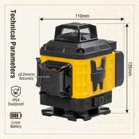 Niveau laser vert 16 lignes auto-nivelant 360° °   Niveau laser horizontal et vertical de qualité industrielle pour travaux de cloison sèche et rénovation de la maison