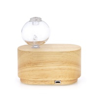 Diffuseur d'arômes électrique automatique en bois personnalisé, rechargeable par USB, sans eau, nébulisation, pour usage extérieur et domestique, garantie 1 an